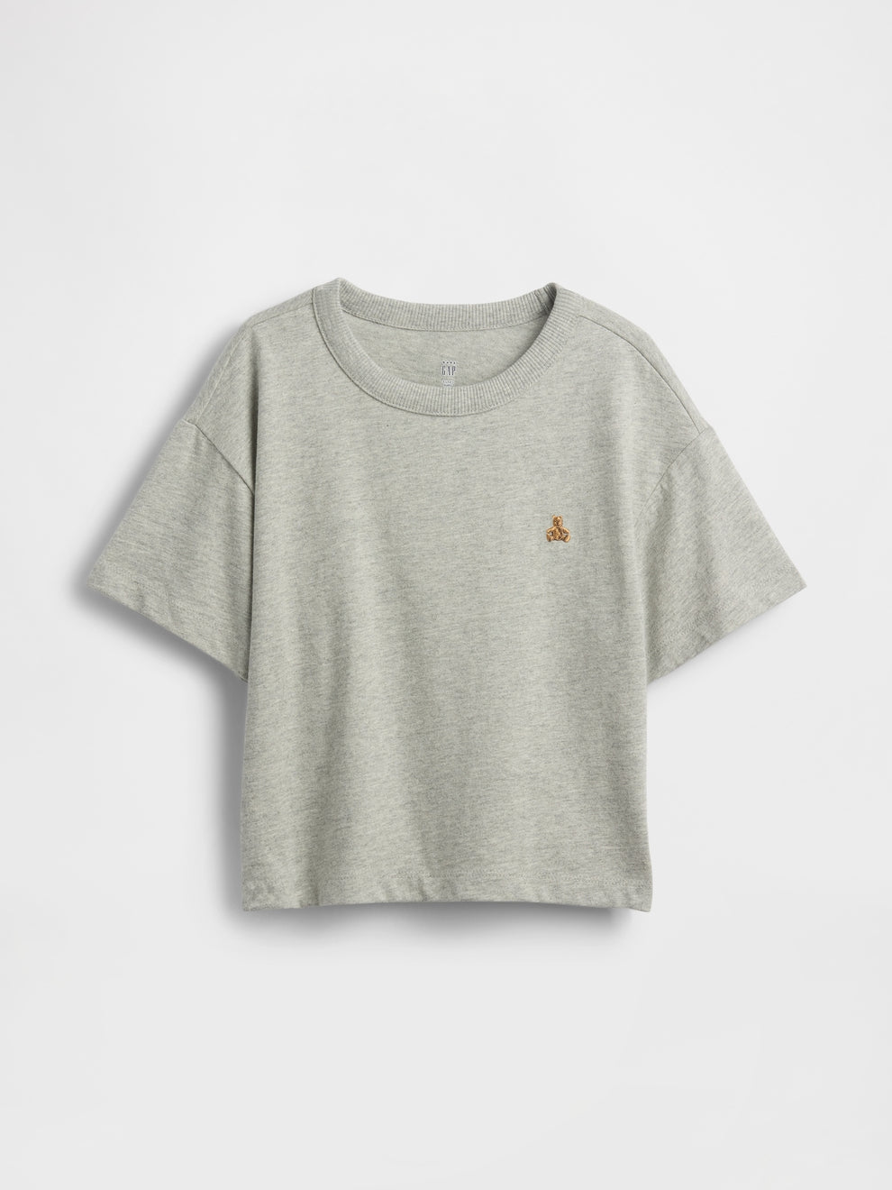 Gap Baby & Toddler Oversized T-Shirt in Grey, product-only front view