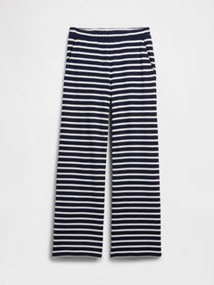 Stripe Pull-On Pants - Navy stripe