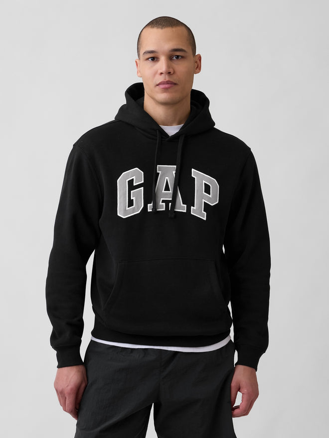 Adult VintageSoft Arch Logo Hoodie - Black