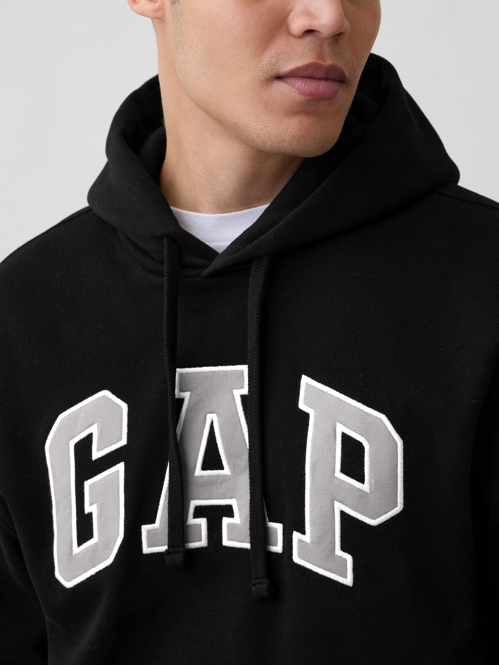 Adult VintageSoft Arch Logo Hoodie - Black