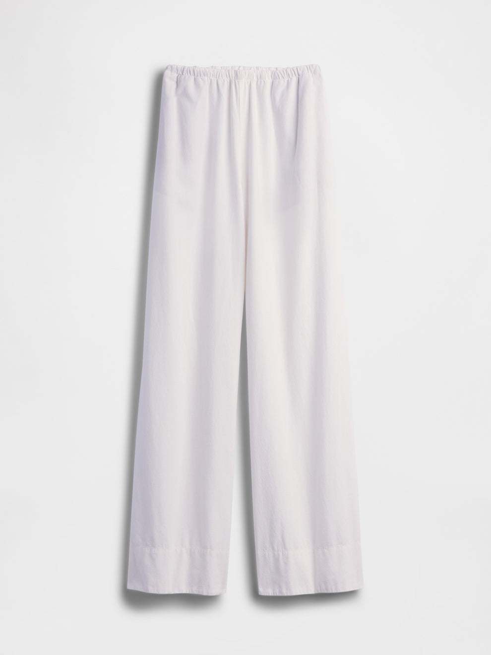 Linen-Blend Easy Wide-Leg Pants - New off white