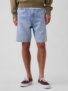 9" SuperSoft Loose Denim Shorts - Light wash