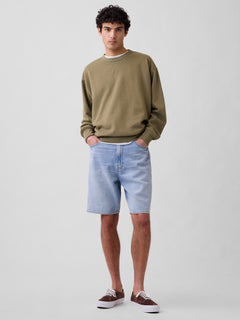 9" SuperSoft Loose Denim Shorts - Light wash