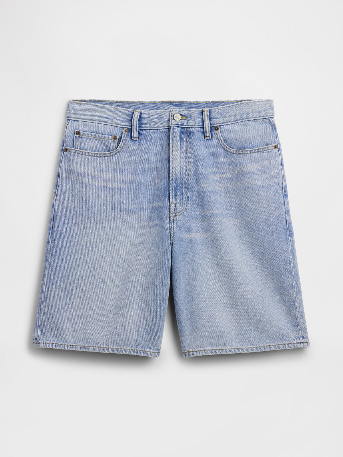 9" SuperSoft Loose Denim Shorts - Light wash