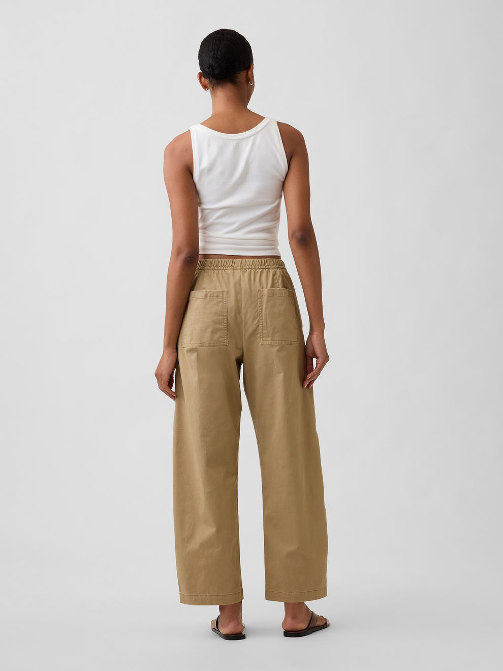Mid Rise Easy Barrel Khakis - Mojave brown
