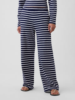 Stripe Pull-On Pants - Navy stripe