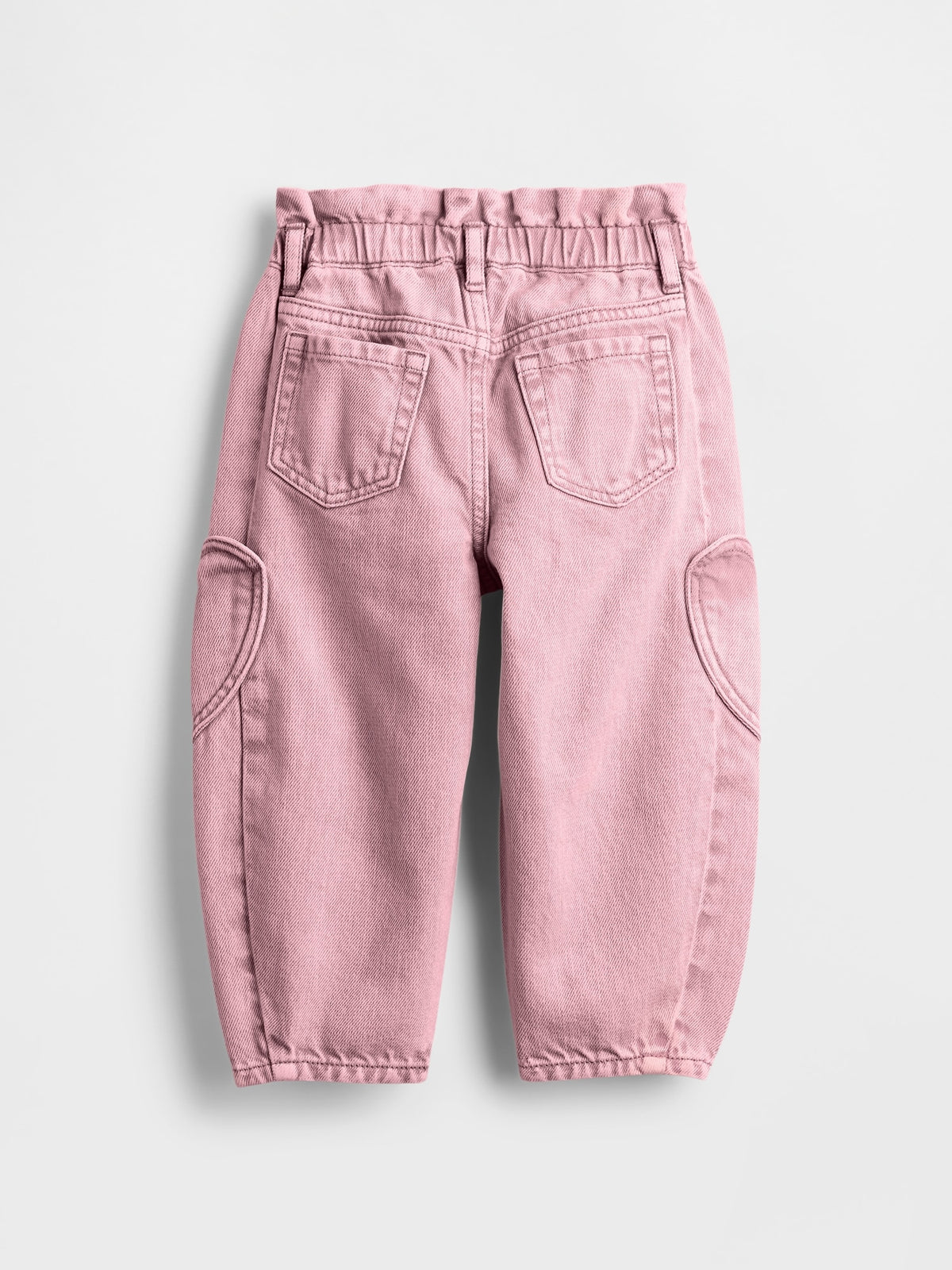 Gap Baby & Toddler Heart Pocket Horseshoe Jeans in Primitive pink, product-only back view