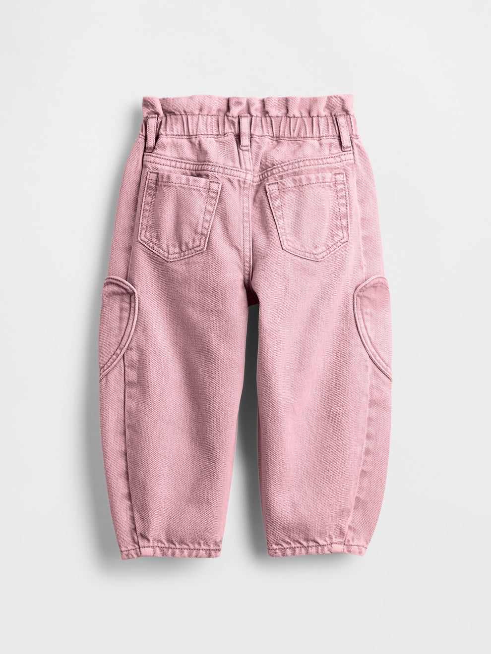 Gap Baby & Toddler Heart Pocket Horseshoe Jeans in Primitive pink, product-only back view