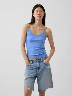 Modern Crop Cami - Moore blue