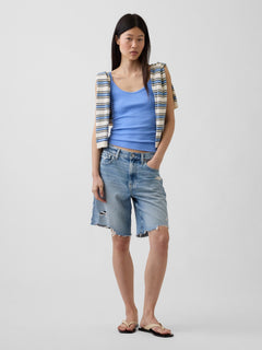 Modern Crop Cami - Moore blue