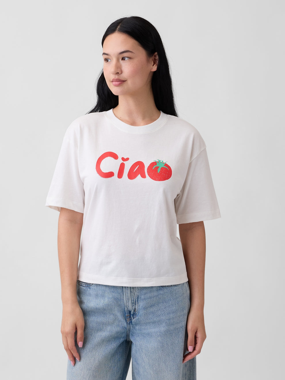 Boxy Graphic T-Shirt - Heirloom tomatoes