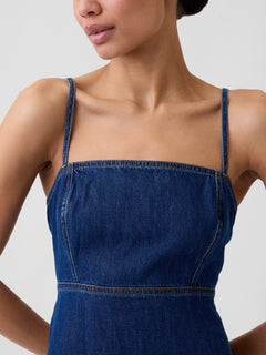 Denim Mini Dress - Medium wash