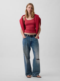 Modern Crop Cami - Chakra red