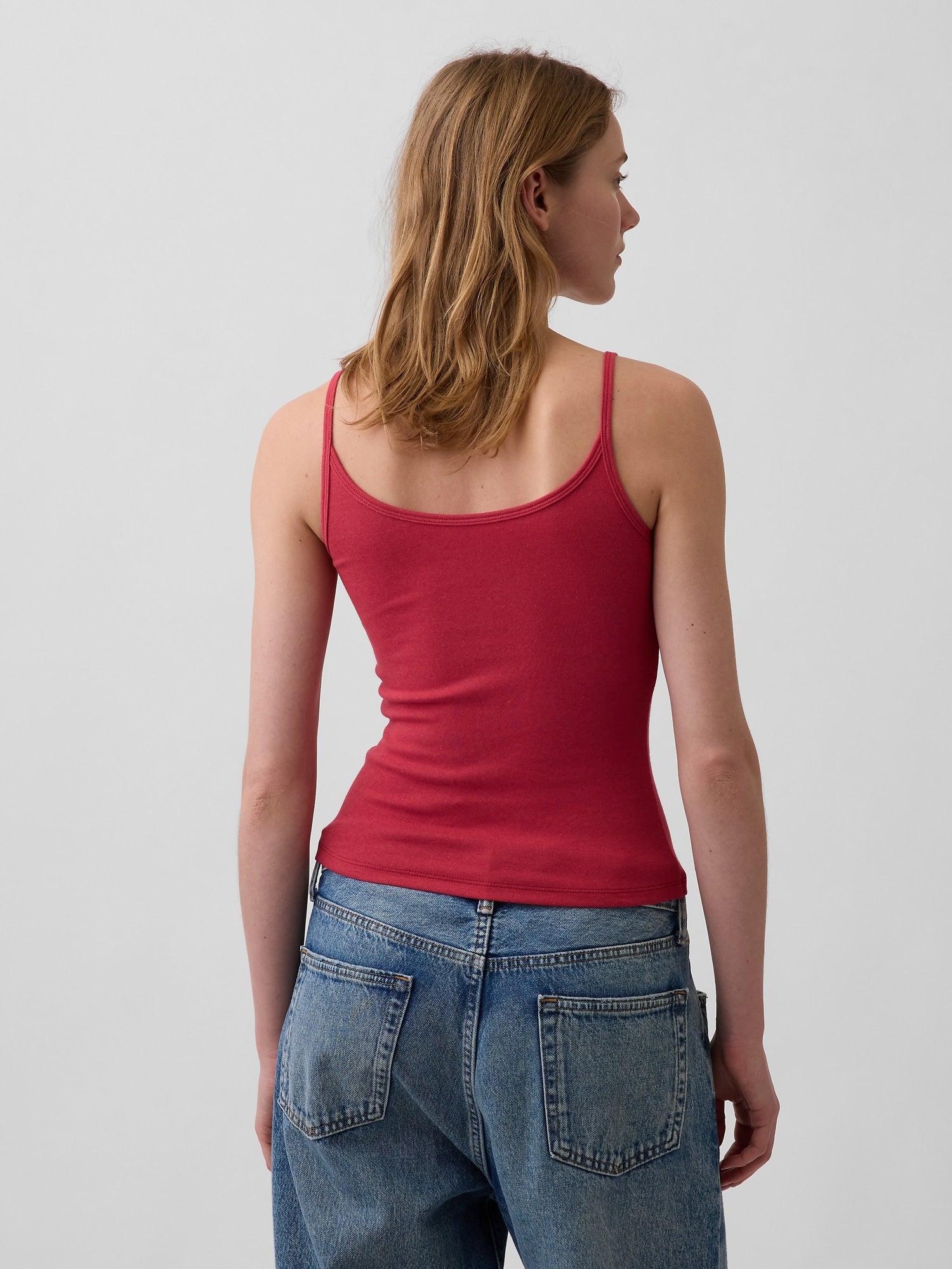 Modern Crop Cami - Chakra red