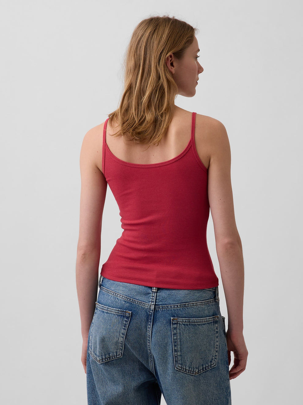 Modern Crop Cami - Chakra red