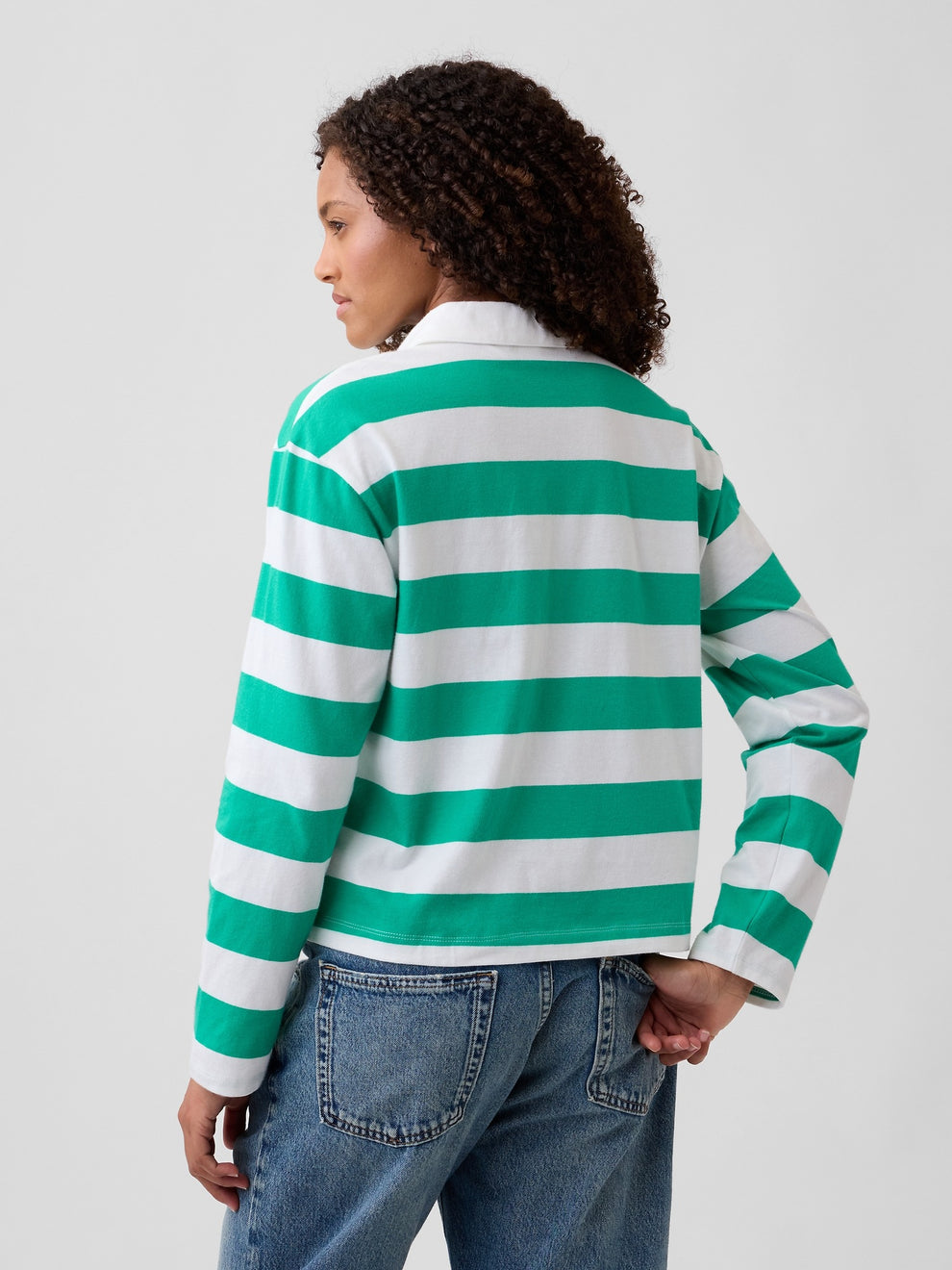 Relaxed Rugby Polo Shirt - Deluxe green