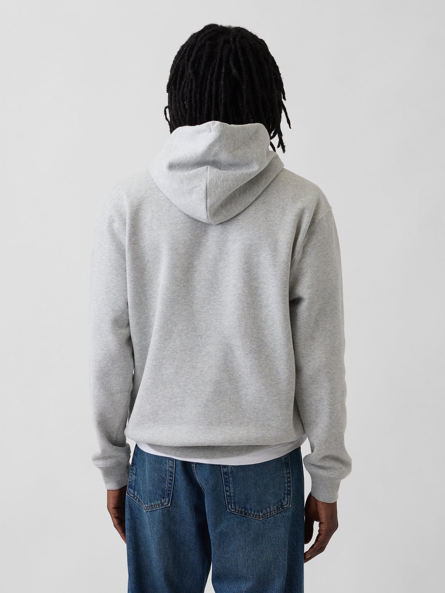 Adult VintageSoft Arch Logo Hoodie - Light heather grey