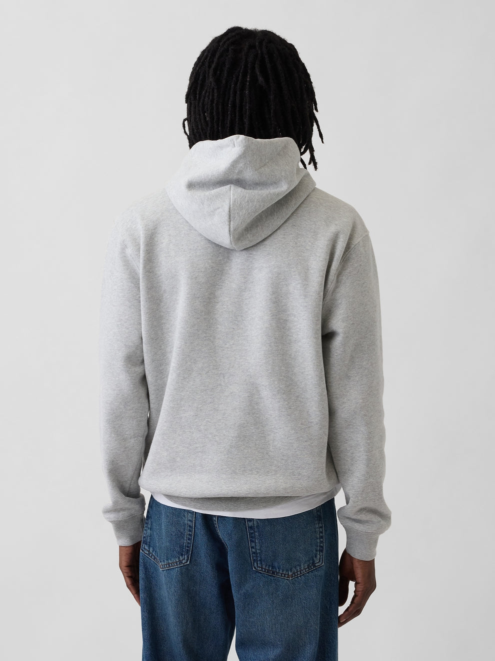 Adult VintageSoft Arch Logo Hoodie - Light heather grey
