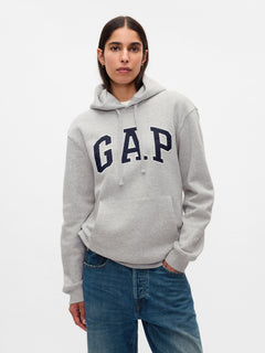 Adult VintageSoft Arch Logo Hoodie - Light heather grey