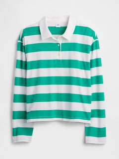 Relaxed Rugby Polo Shirt - Deluxe green