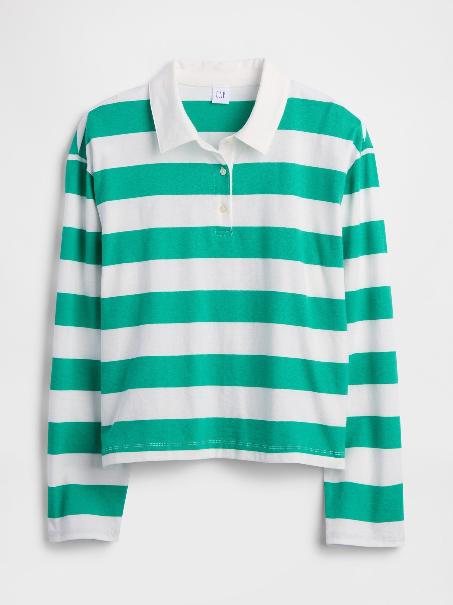 Relaxed Rugby Polo Shirt - Deluxe green