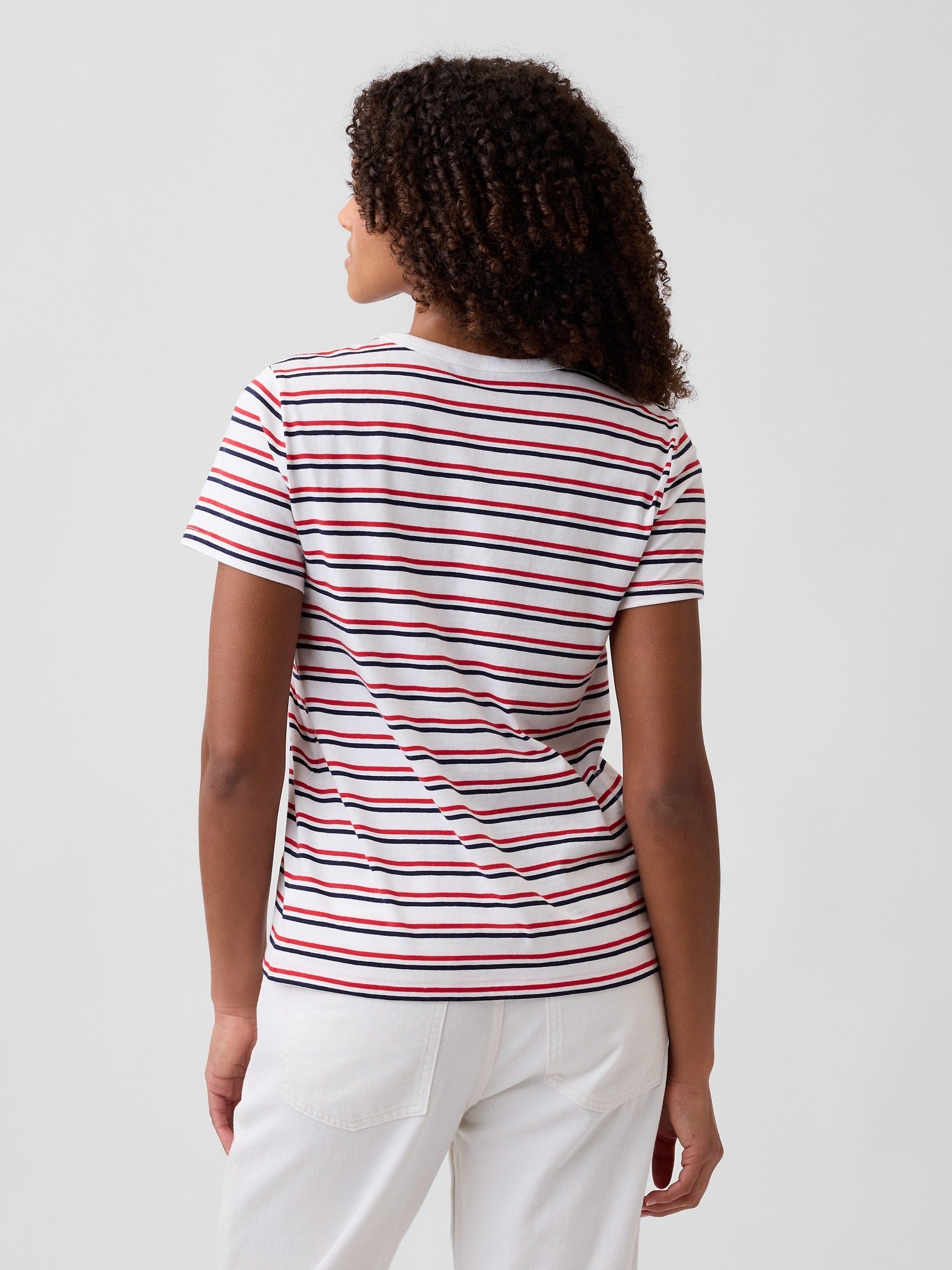 Favorite Stripe Crewneck T-Shirt - Rainbow stripe