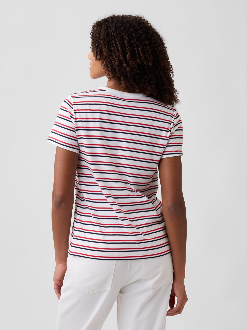 Favorite Stripe Crewneck T-Shirt - Rainbow stripe