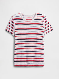 Favorite Stripe Crewneck T-Shirt - Rainbow stripe