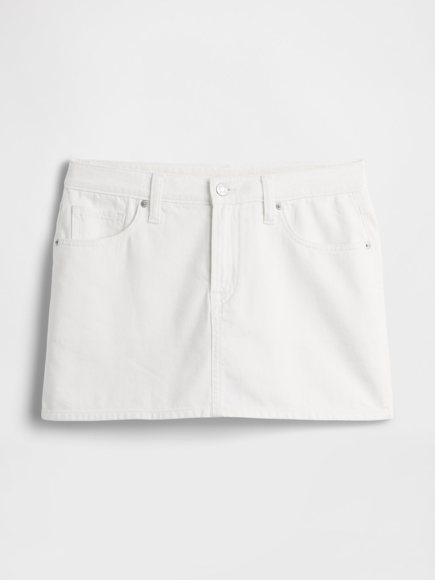 Denim Mini Skort - New off white