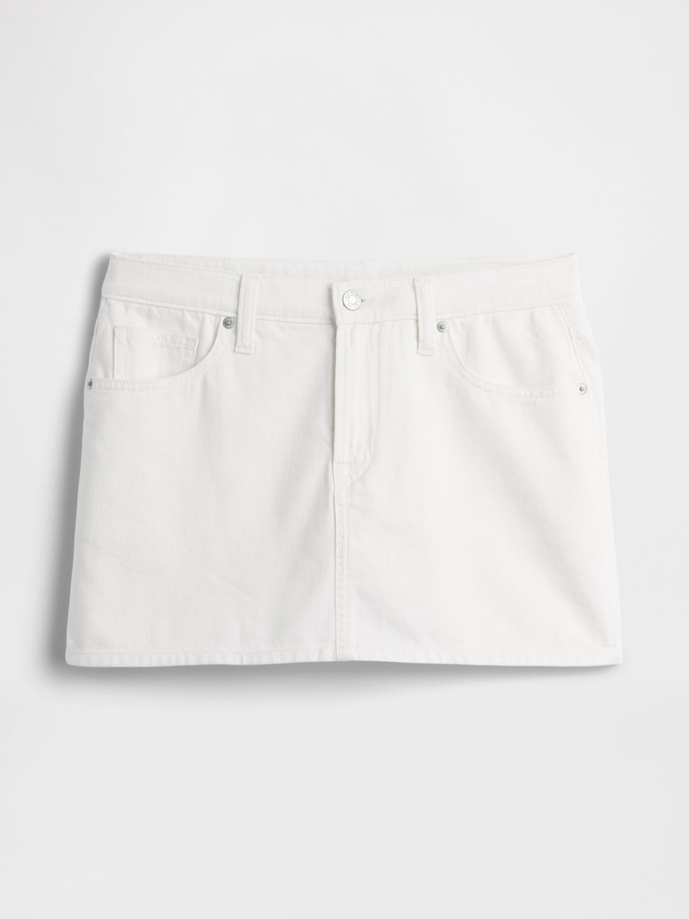 Denim Mini Skort - New off white