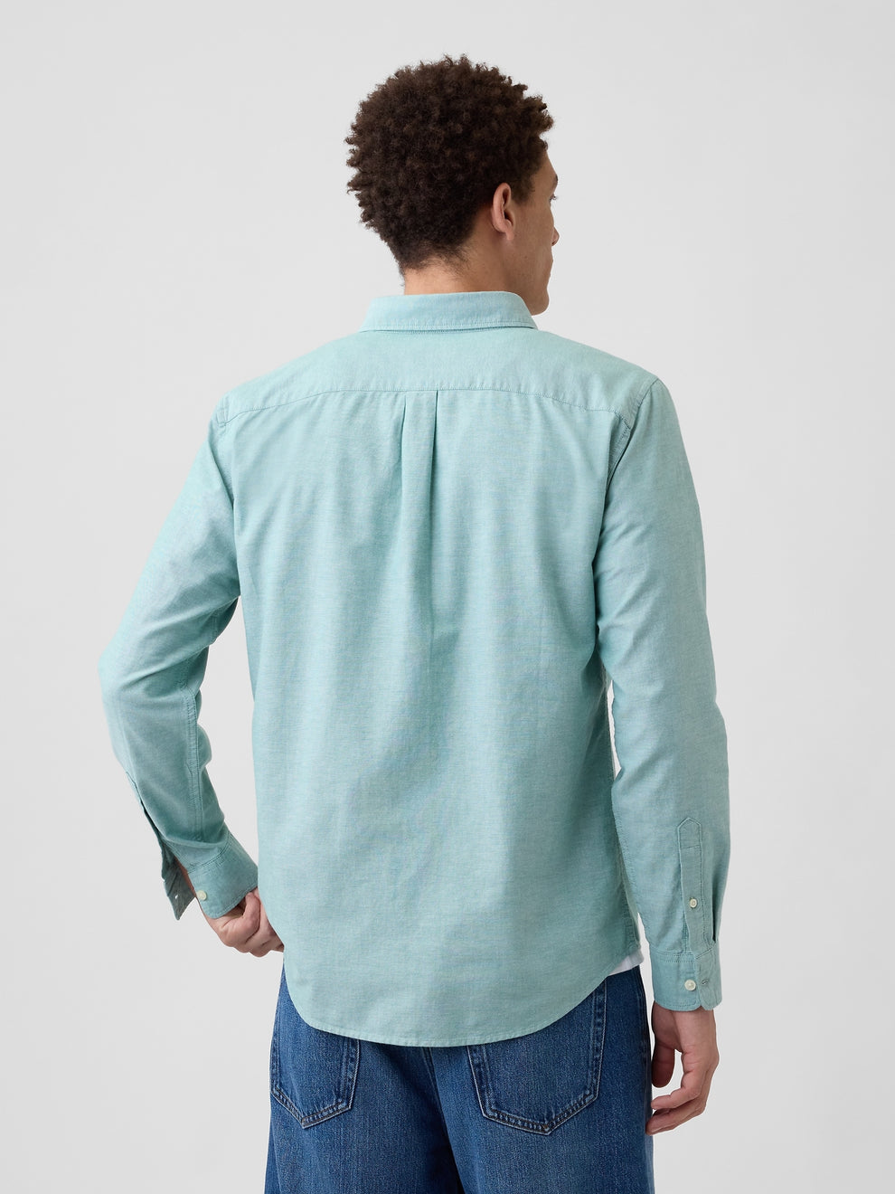 Oxford Shirt in Standard Fit - New algae green