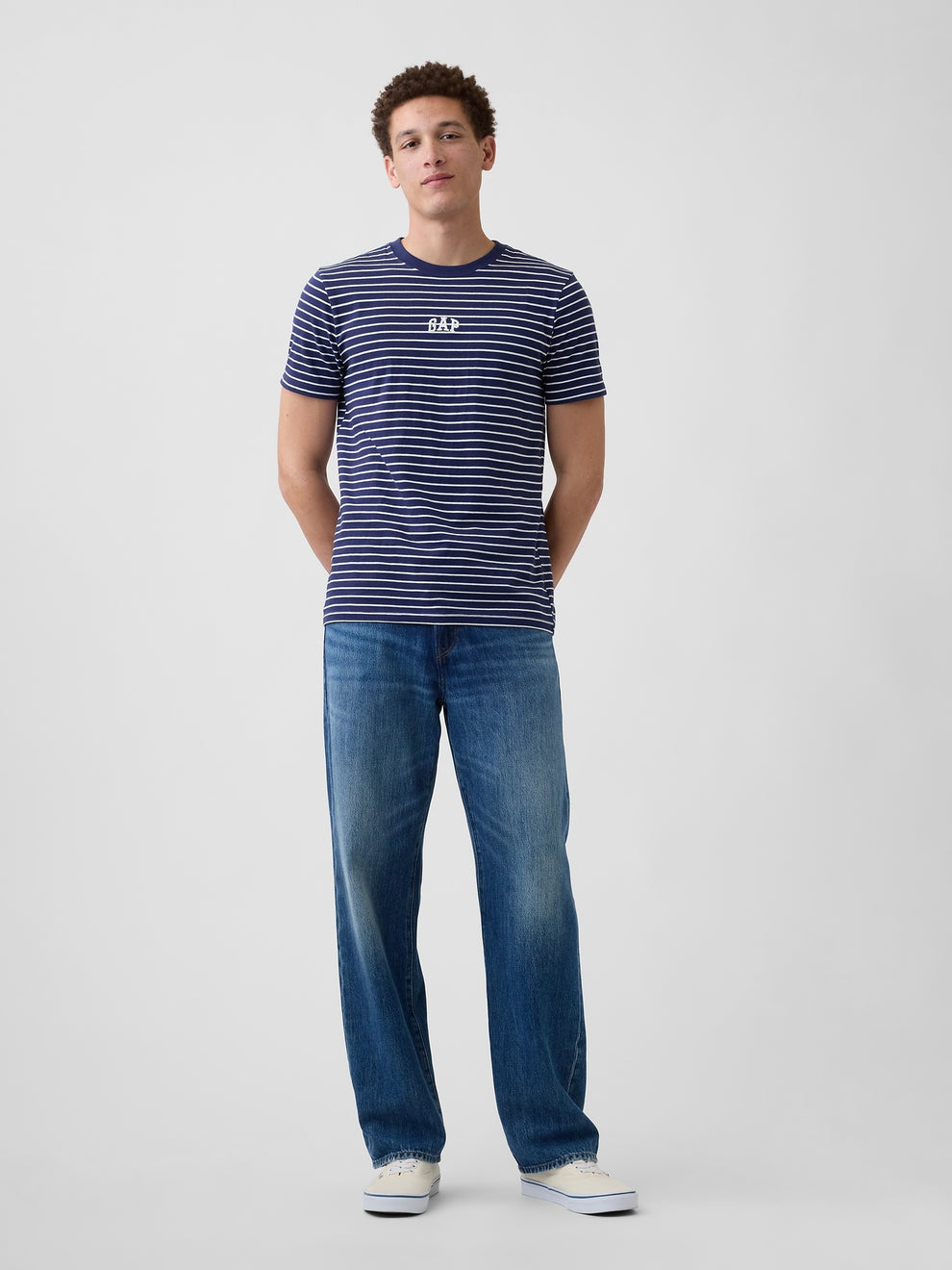 Everyday Soft Gap Mini Logo T-Shirt - military blue