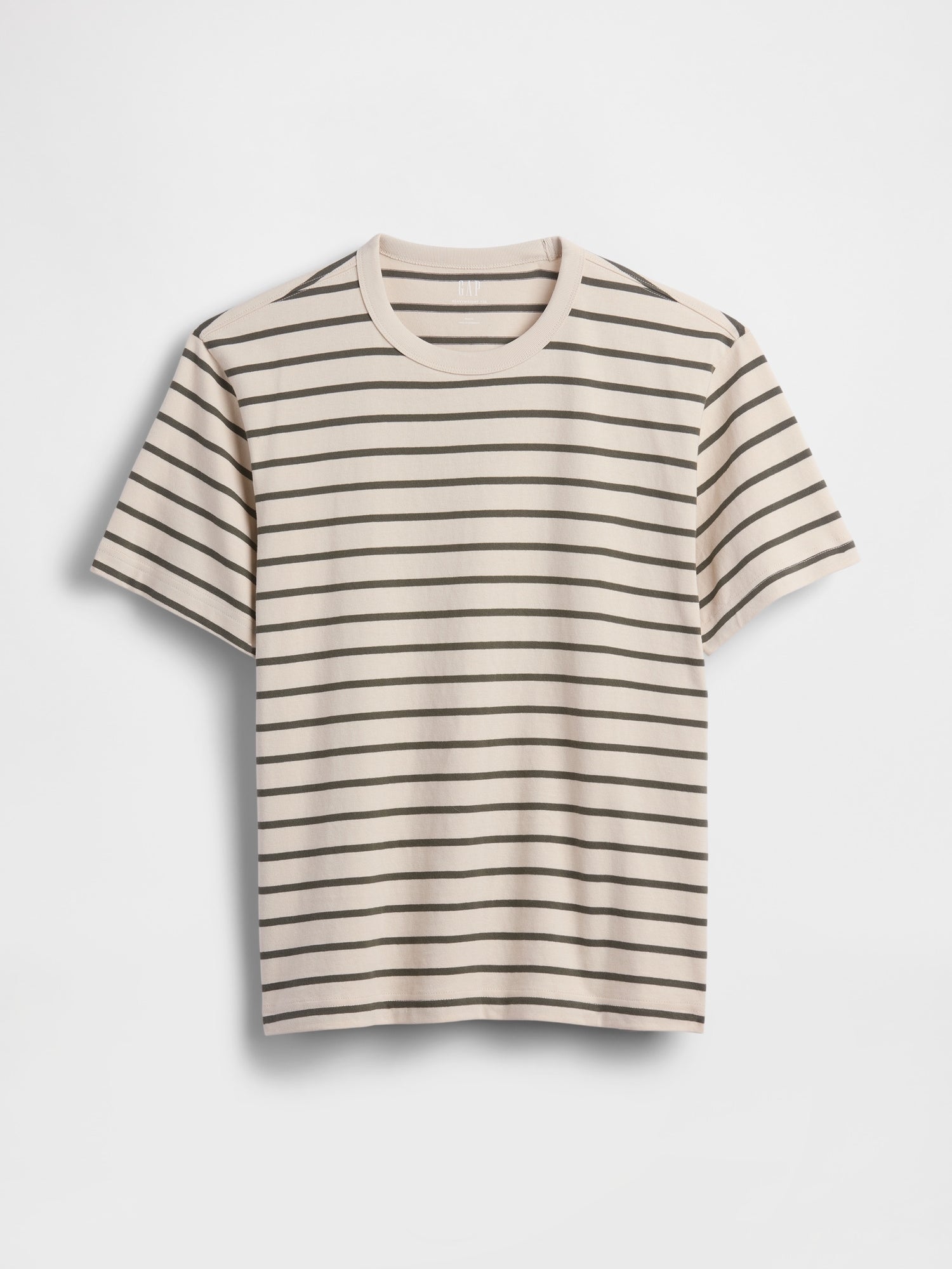 Adult Heavyweight Relaxed T-Shirt - GREEN STRIPE