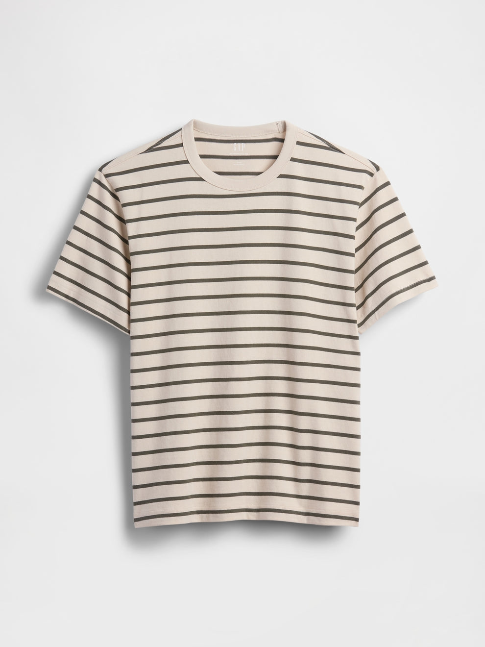 Adult Heavyweight Relaxed T-Shirt - GREEN STRIPE