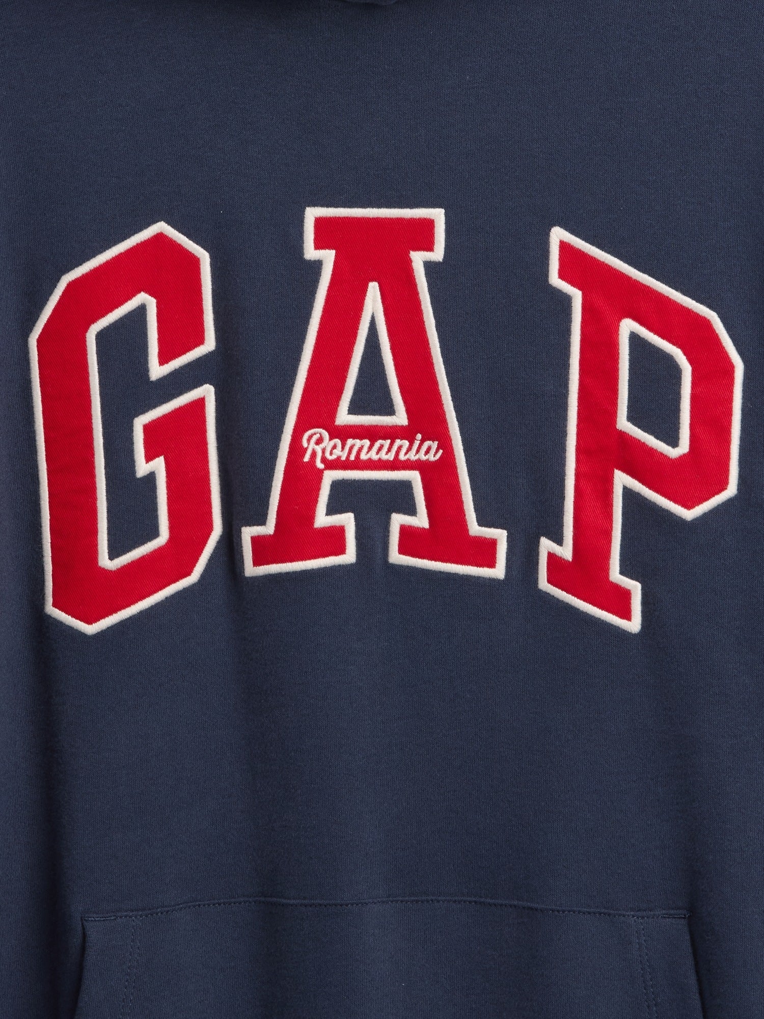 VintageSoft Romania Logo Hoodie - vintage navy