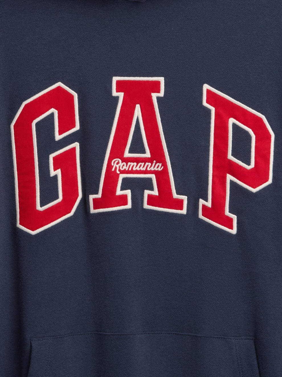 VintageSoft Romania Logo Hoodie - vintage navy