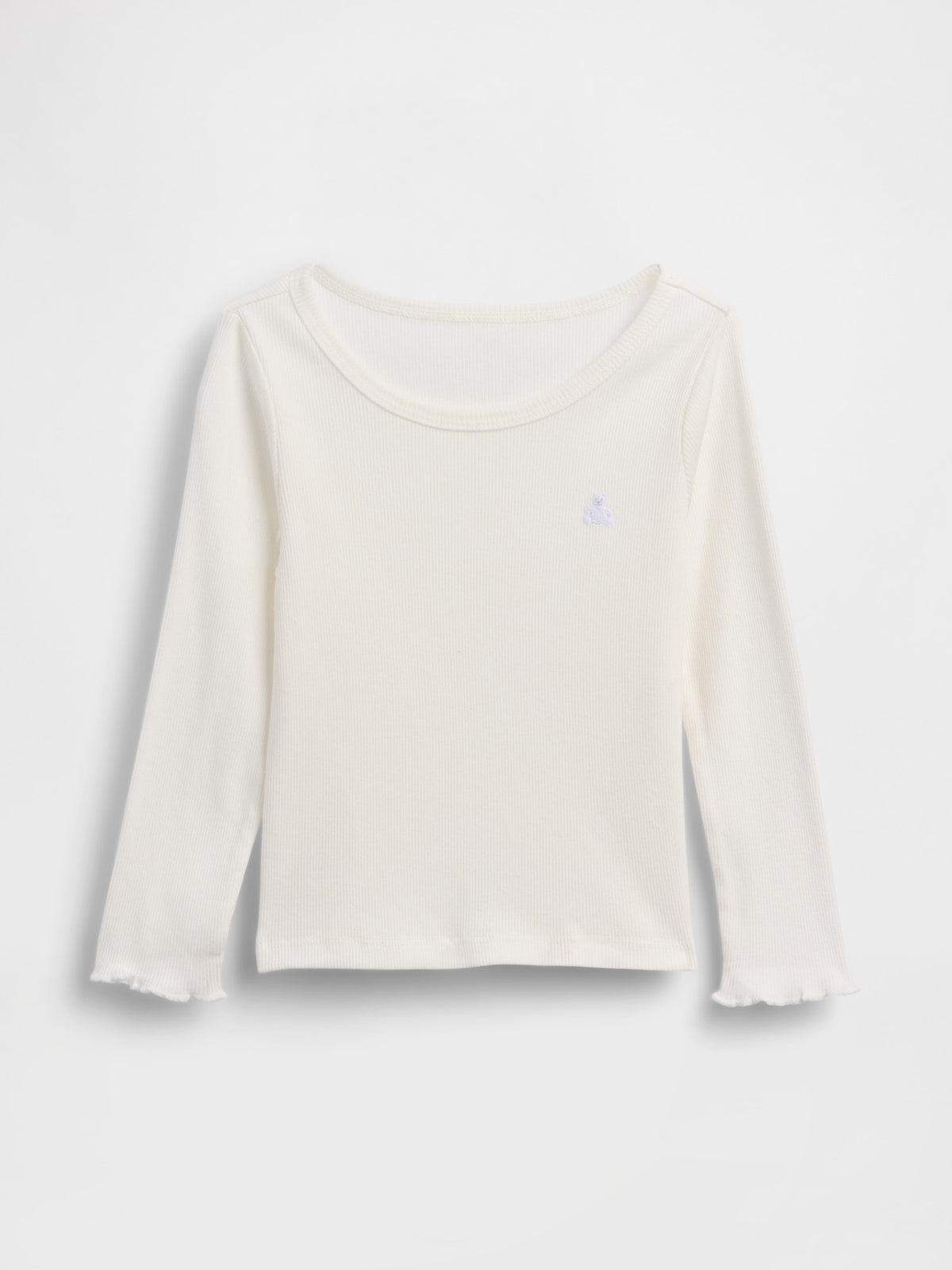 Gap Baby & Toddler Mix & Match Rib T-Shirt in New off white, product-only front view