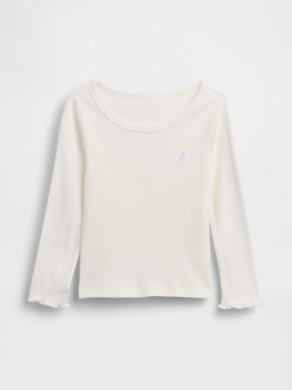Gap Baby & Toddler Mix & Match Rib T-Shirt in New off white, product-only front view