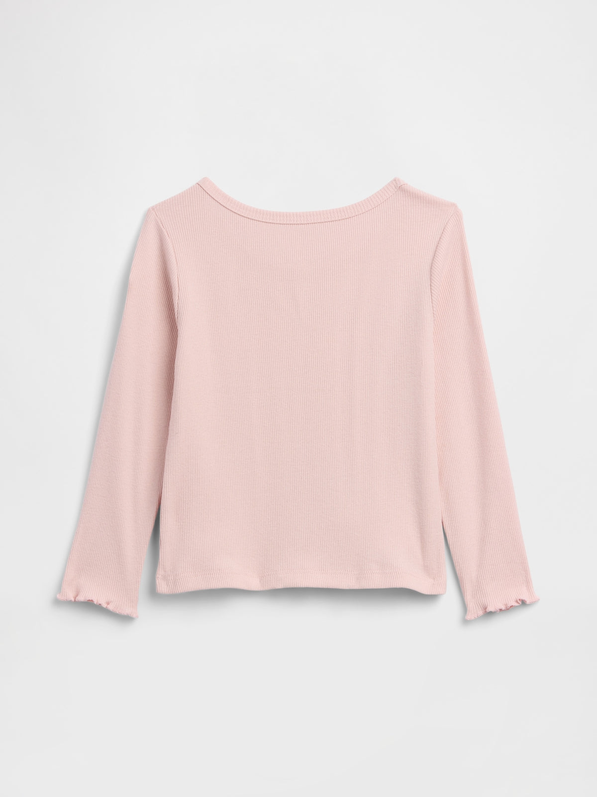 Gap Baby & Toddler Mix & Match Rib T-Shirt in Misty rose, product-only back view