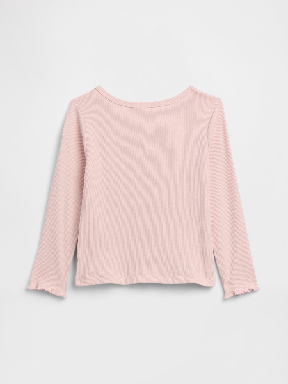 Gap Baby & Toddler Mix & Match Rib T-Shirt in Misty rose, product-only back view
