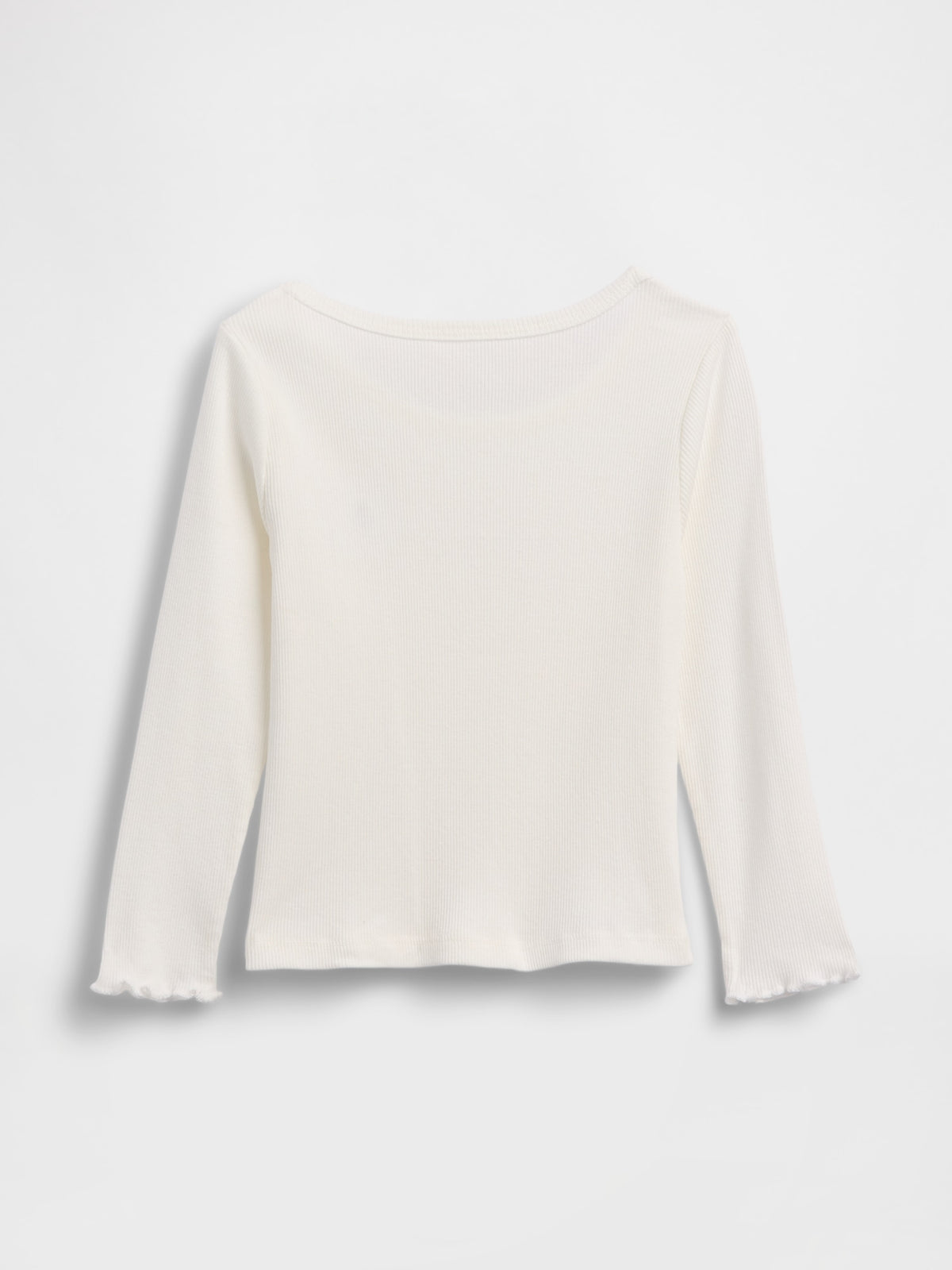 Gap Baby & Toddler Mix & Match Rib T-Shirt in New off white, product-only back view