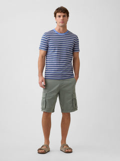 Everyday Soft Stripe Crewneck T-Shirt - Blue chill