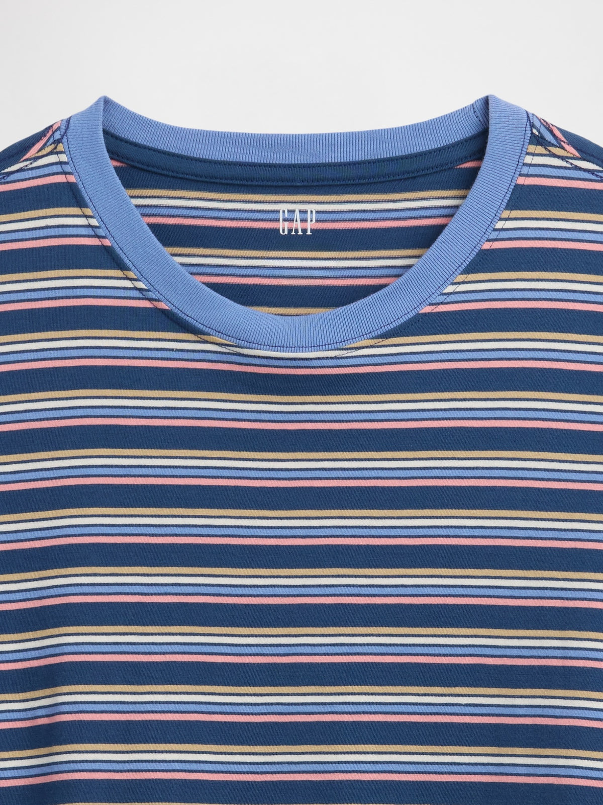 Everyday Soft Stripe Crewneck T-Shirt - Blue chill