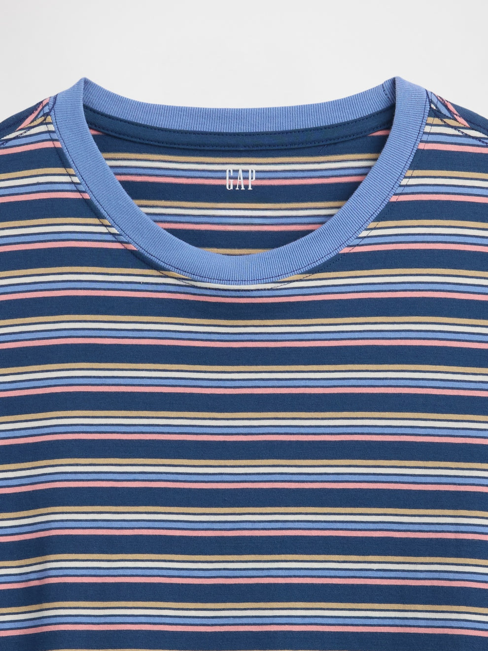 Everyday Soft Stripe Crewneck T-Shirt - Blue chill