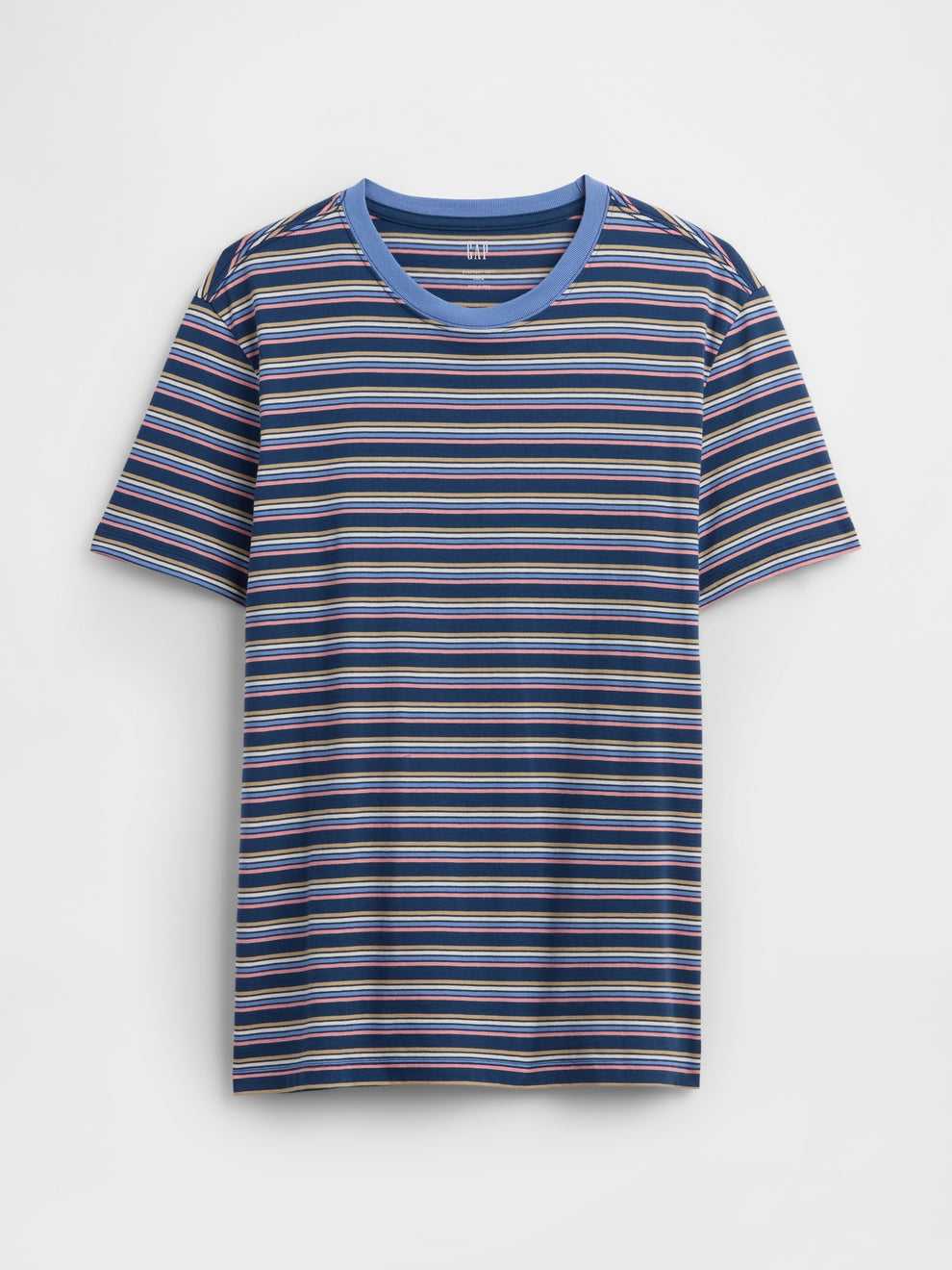 Everyday Soft Stripe Crewneck T-Shirt - Blue chill