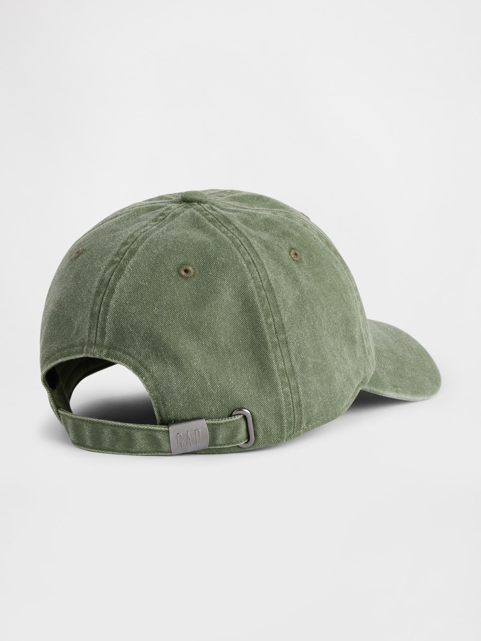 Washed Logo Baseball Hat - Tweed green