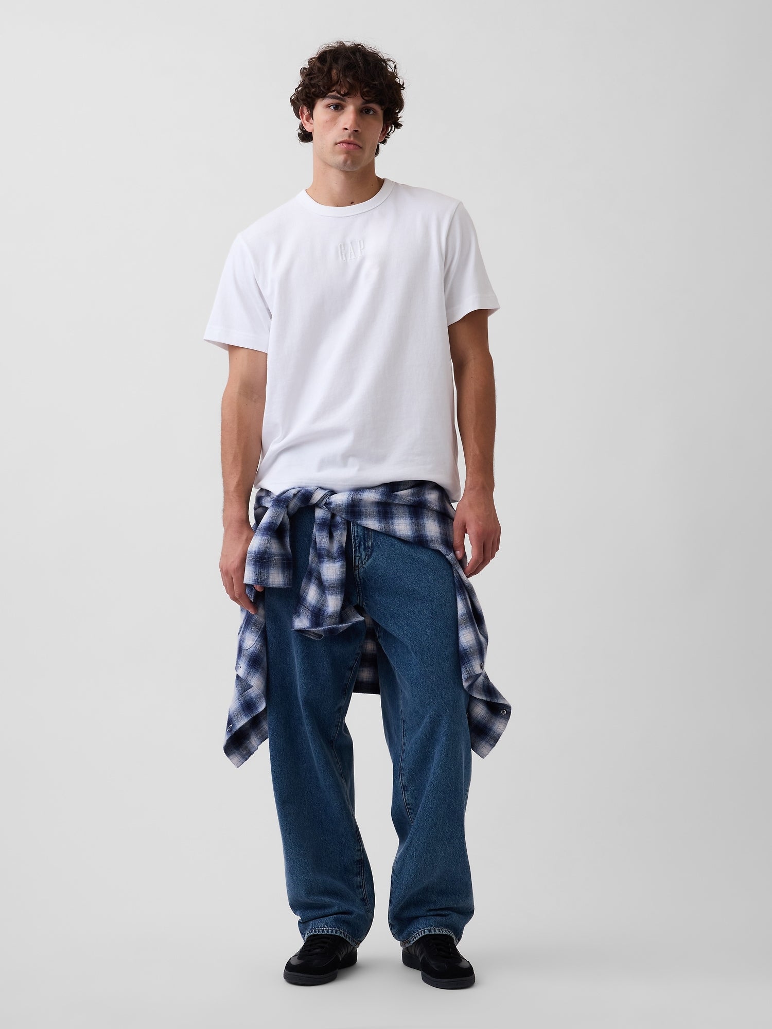 Adult Heavyweight Relaxed Logo T-Shirt - Optic white