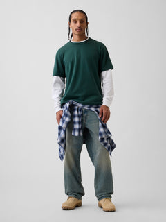 Adult Heavyweight Relaxed T-Shirt - Deep hunter green