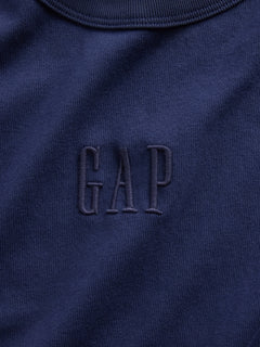 Adult Heavyweight Relaxed Logo T-Shirt - vintage navy