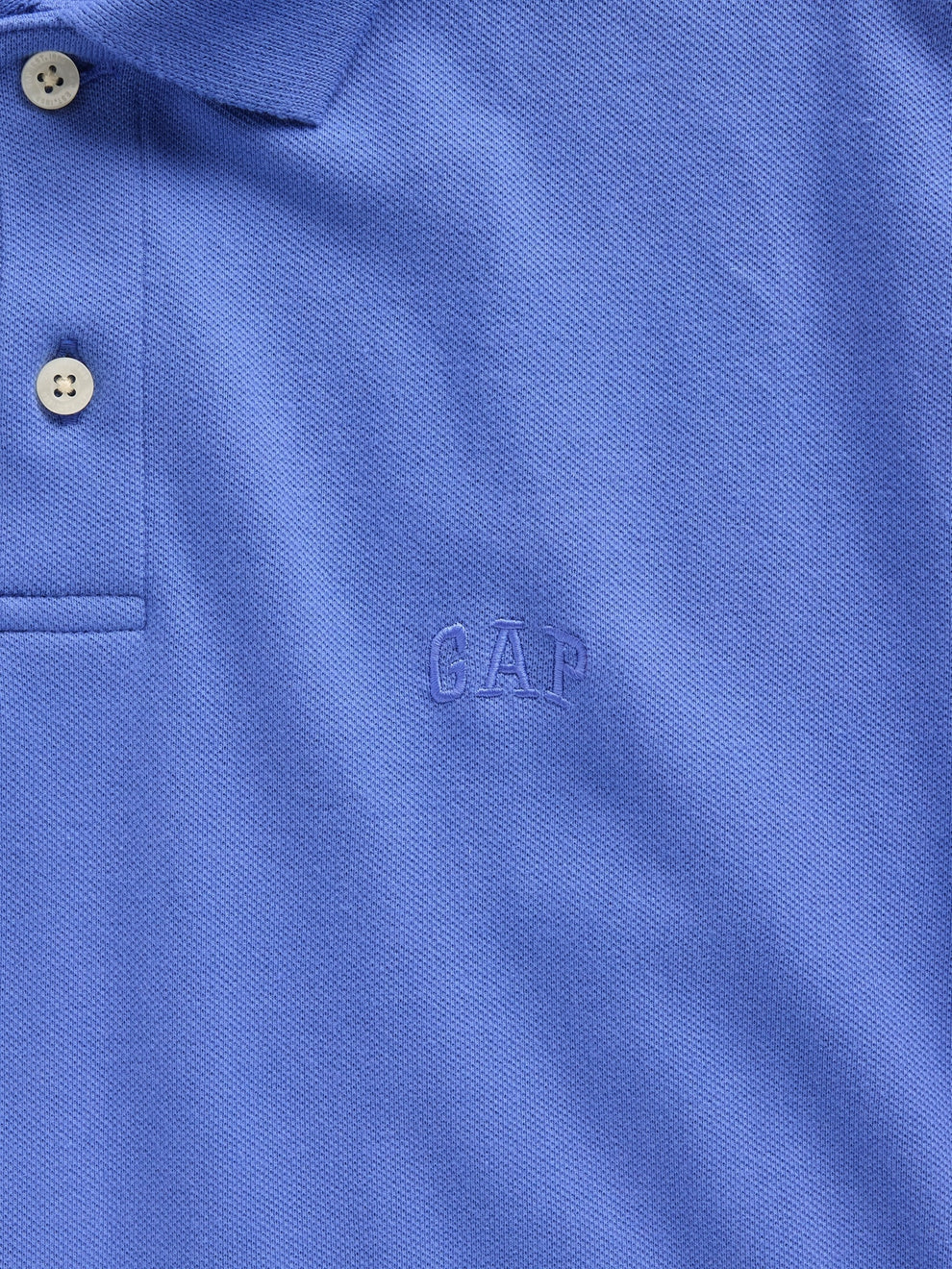 Gap Logo Pique Polo Shirt - CABANA BLUE 602